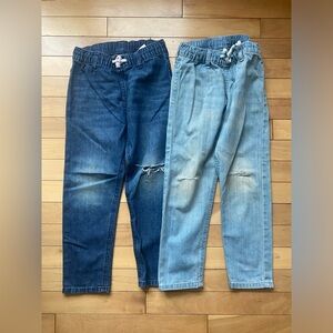 H&M Distressed denim joggers 5-6